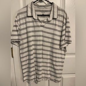 Calvin Klein polo white striped XL